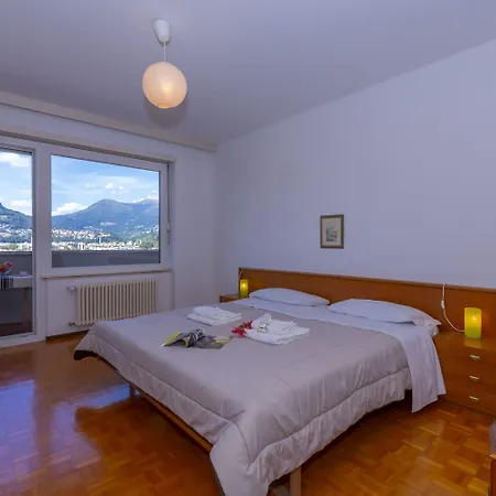 Casa Taddei With Terrace View & Parking - Happy Apartment Lugano